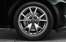 OPTIONAL WHEELS AND TYRES* S**/SC** SE SC SRi 16-inch alloy wheels 215/60 R 16 tyres. 17-inch 7-spoke alloy wheels 225/55 R 17 tyres. 18-inch 5-twinblade alloy wheels 245/45 R 18 tyres.