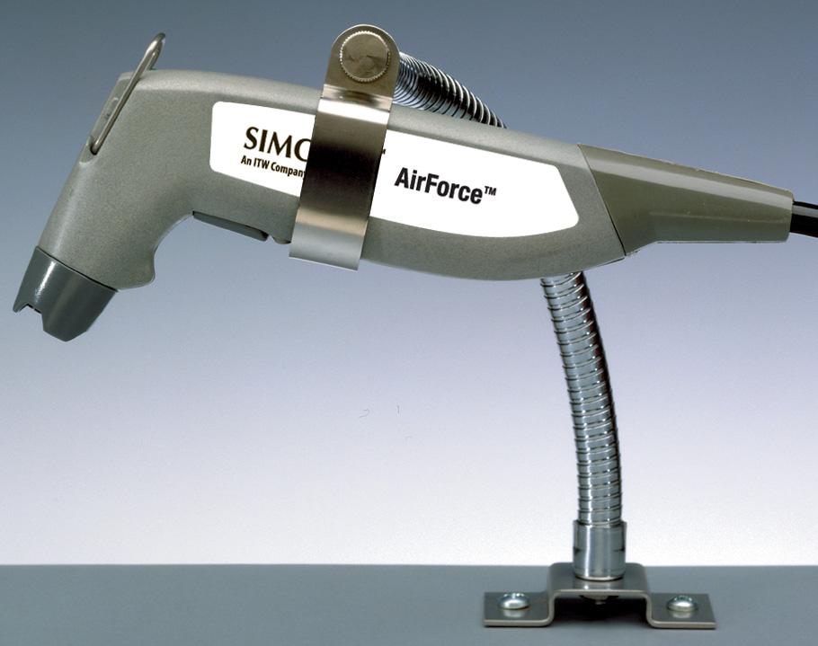 Gooseneck Mounting Stand An optional gooseneck mounting stand (Simco-Ion p/n 33-6115) is available for the AirGun.