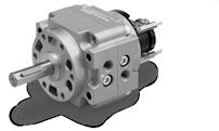 Vane Type Rotary Actuator CRB1 Series Excellent reliability and durability. The use of bearings to support thrust and radial loads improves reliability and durability.