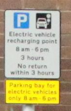 for car parks) RFID card accessed Charge Point Traffic Signs Manual