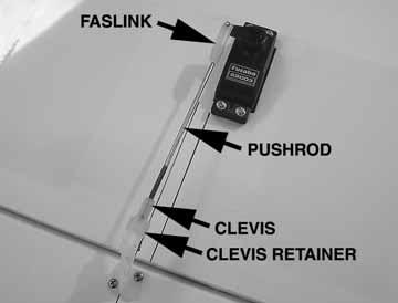 1 6"[152mm] Servo Extension 2 6"[152mm] Pushrods 2 Nylon Clevises 1 Faslink 2 5/32"[4mm] Wheel Collars 2 6-32x1/4" [6.4mm] Socket Head Cap Screws. 1 Screwdriver 5.