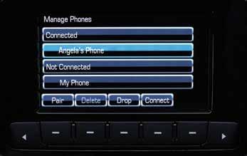 Menu knob Select Manage Phones with Menu knob Select Pair with Favorite/Softkey (the button just below Pair ) Follow directions on the screen to begin pairing the device If PINs match, follow