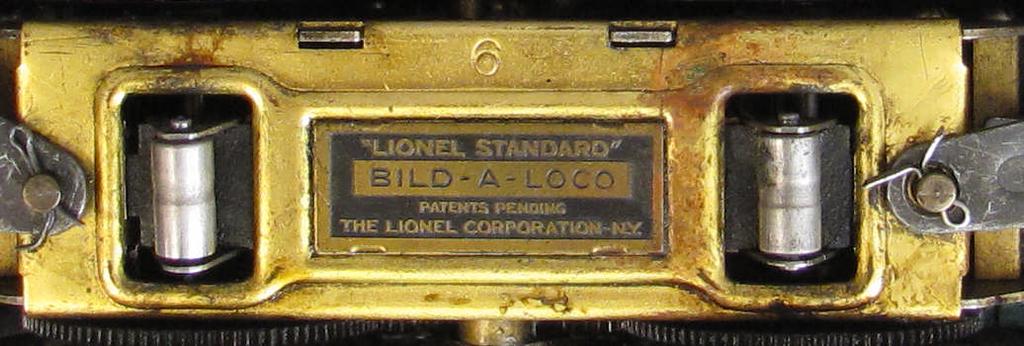 bottom assembly. The plate was introduced in 1928 with the Bild-A-Loco motors, one year before the 390.