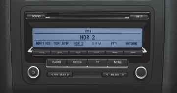 RCD 310 Standard on Caddy Life and Caddy Maxi Life. FM/AM radio. Single CD player.