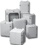 Fiberglass Enclosures Wall Mount & Large Fiberglass Enclosure Series 5E Ordering Information: Inside H x W x D Stainless Steel Hinged, Latched Down Cover Mounting Plate* 15.92 x 10.27 x 8.