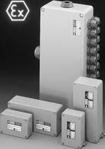 conditions for EExe and EExi terminal boxes in explosion-hazardous areas Electric distribution boards or terminal boxes are required for connecting and branching cables.