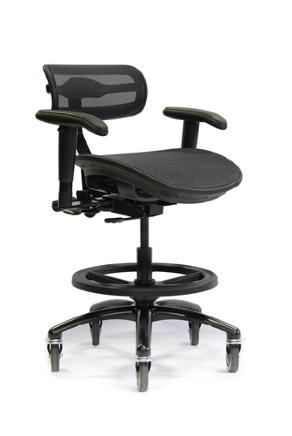 Specifically produced in a non-reflecting Midnight Black color, will not reflect spotlight or other light sources Provides unbinding, stress-free support protecting lower back Backrest moves with the
