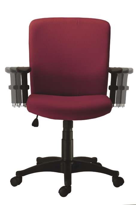 Height adjustable black armrest on glides with seat slide 14 Height adjustable silver armrest 51 yn 4 position 16 2D armrest with seat slide 17 3D armrest eg.