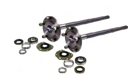 Our shafts are covered by an exclusive 10-year warranty! Rear axle shaft kits include everything you need for your installation: both passenger and drive side shafts, seals, bearings and wheel studs.