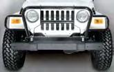 Euro Style Brush & Grille Guards Designed to protect your vehicles front end from small tree limbs and brush, this stylish addition to your factory front bumper or upgraded Rugged Ridge stainless