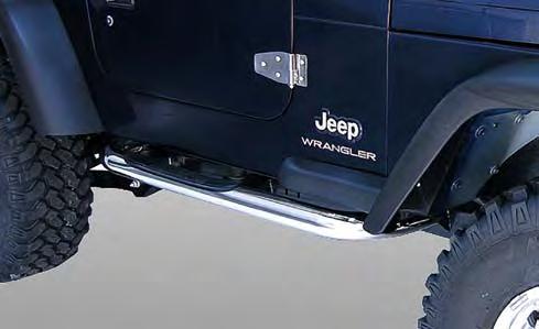 Side Tube Steps 07-10 Wrangler models have 3 tube step sizes to choose from: Complete the look with a set of Rugged Ridge tubular tough duty side steps. Available in 3 round, 4 round, and 4.