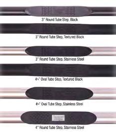 06 3 Round Tube Step, Textured Black, 07-10 4-Door Wrangler Choose the step that fits YOUR style. 11593.