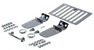01 Windshield Tie Down Kit, 97-06 Wrangler Windshield Tie Down Kit, Stainless Part # 07-10 Wrangler, Kit (Footman loop, windshield bumper covers, washer cover) 11101.