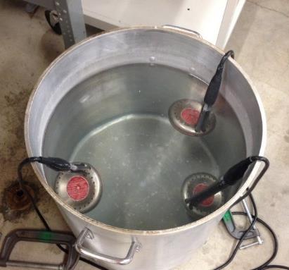 Procedure (Heating the Water): 1. Begin by filling the 20-gallon reservoir with about 17 gallons of water.