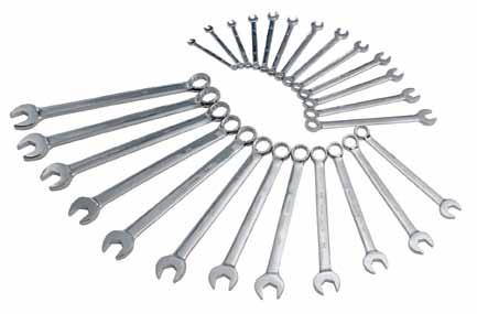 9918M 991820M 20mm 991823M 23mm 991821M 21mm 991824M 24mm 991822M 22mm 8 Piece Metric v-groove combination Wrench Set > V-Groove