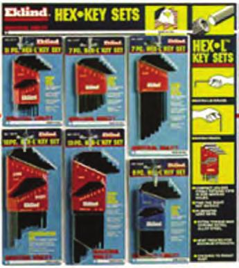 merchandisers merchandisers These space saving displays are designed to showcase our most popular Hex Key Sets and come