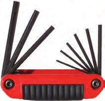 Eklind Ergo-Fold Key Sets can be used at a right angle to generate maximum torque.