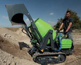 Maximum capacity (kg) 1000 Maximum towing capacity (kg) 1500 Cord length (m) 50 Trencher The trencher is the smallest and