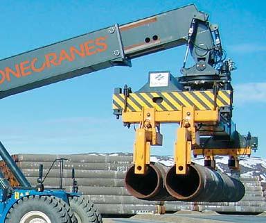 These powerful trucks can also be used to lift other types of goods or heavy machinery components.