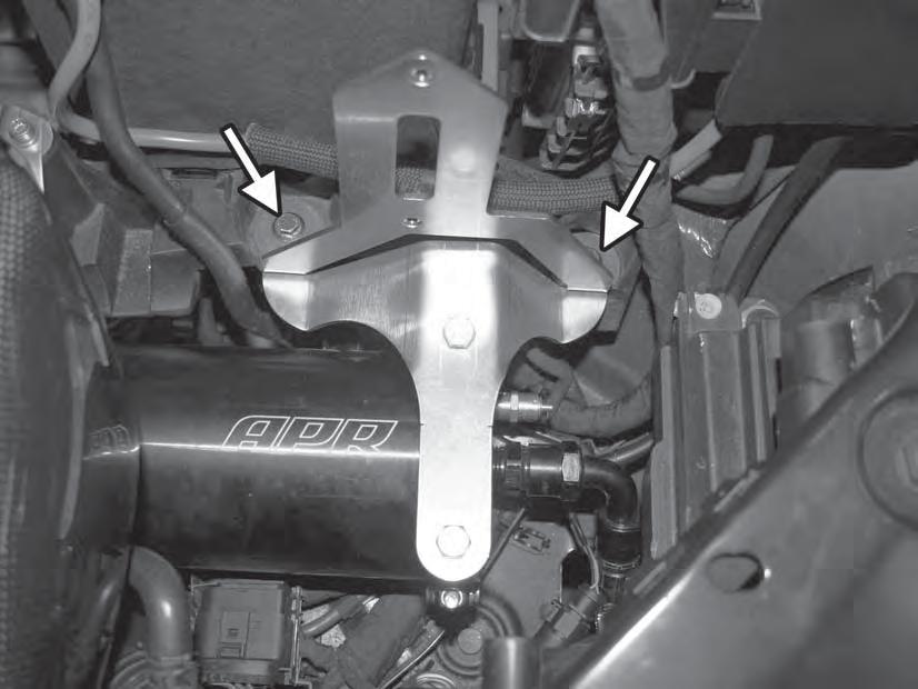 40) Install the APR CAN controller mounting bracket to the