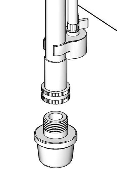 Storage 4. Turn pressure control knob clockwise until the pump turns on. 1. Screw inlet screen onto suction tube. ti12949a 5.
