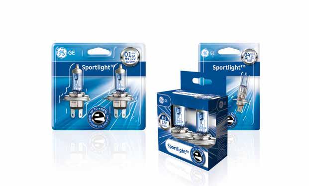 12V PREMIUM Type Tc ECE W Sportlight - Halogen headlight lamps Up to +50% more light on the road Fig.