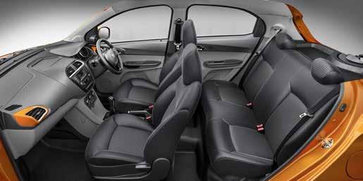 s Premium graphics on seat fabric s Premium, height adjustable seating with body-hugging bolsters INtouch: Premium