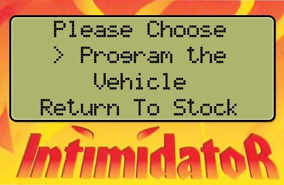 LLY Model Main Menu If you chose Power Program, the Intimidator will begin by saving the stock PCM file.