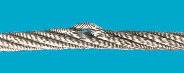 Strand protrusion/distortion Rope with core or strand protrusion/distortion shall be