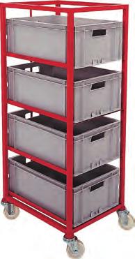 TRAY RACKS 188.99 Mobile Tray Racks A range of top quality trolleys. These handling trolleys are manufactured from high quality steel tube and fitted with free running castors.