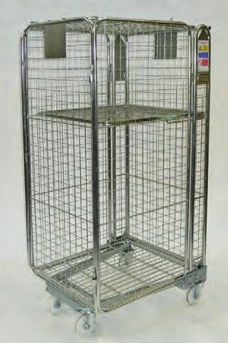 however, optional shelves are available. Warehouse Retail goods distribution Shop Floor 143.99 Security Roll Cages In line Nesting A frame roll cage. Folds and nest 4 into 1 within seconds.