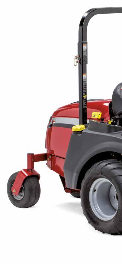 F800X The visibility and versatility of the Ferris F800X cannot be beaten. Its out-front design is perfect for reaching under hedgerows and to trim around trees, bushes and landscaped areas with ease.