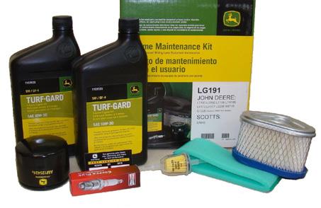 Home Maintenance Kits make it easy and economical to get the exact replacement you need for your John Deere equipment. Kits are available for most John Deere Lawn and grounds care equipment.