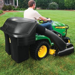 capacity with 83-in. clamshell opening. Fits 17P cart. Requires pre-cut mower boot for easy fit to 48-, 54-, 60-, and 62-in. mower decks.
