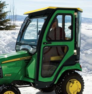 For Soft Weather Enclosure on X700 Series (image not shown) BM20925 $205.00 4 Roll Over Protection System (ROPS) Soft Cab Provides the operator with protection from the elements.