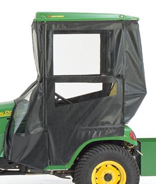 00 5 ROPS Hard Cab High-quality ROPS-certified steel-door cab protects operator from the elements.