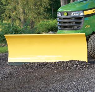 1 Front Blade Excellent for pushing snow or other loose material straight forward, to the right or left.