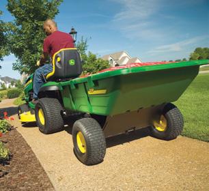 For use with all John Deere Riding Lawn Tractors LPPRT36JD $229.00 4 Tow-Behind 40-in. Thatcherator shown with extension Can be used as a dethatcher, aerator, or for preparing an area for new seed.