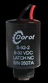 2/2 Latch OPERATOR S92-2 The new DOROT S92-2 Latch operator is a 2-way latching operator, designed for electric activation of automatic control valves of irrigation systems, which are activated by