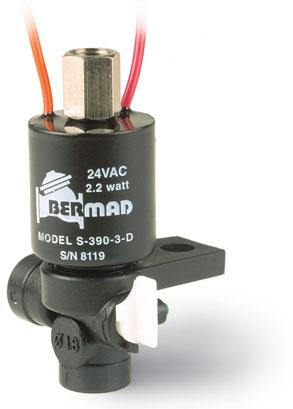 Model S-390 Continuous Current Solenoid Pilot Valves Model S 390: 3-way Solenoid Pilot Valve Technical Data and Specifications: Pressure Range: See Flow Data table on page 5 Materials: Seals: NBR Wet