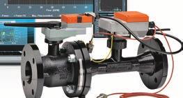 The required pressure drop (flow) on the control valves must be set by adjusting ball valves with memory stop.