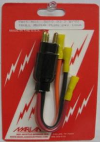 Retail 5010-28-2 12 volt, 8ga, 2 wire w/red butt 5010-28-2C Packaged for Retail THREE WIRE PLUGS
