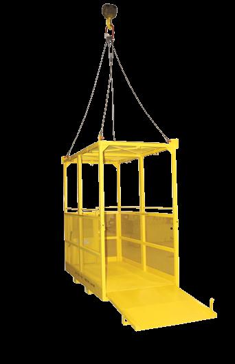 High (CBH) 4 ft x 8 ft x 8 ft WLL: 1,500 lbs Personnel Crane Basket High Profile