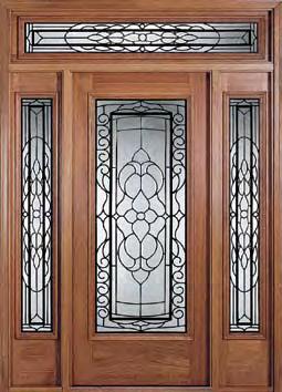 (SC8276-42) Arcadia Glass Option Door: 36" x 80" (SC228) 36" x 96"
