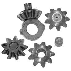 The differential case halves have separated and are broken. Figure 4.74. Primary Damage: One thrust washer is distorted and loose inside the main differential case. Figure 4.75.
