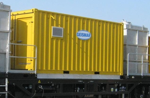 The modular weed spray system is constructed in a 20' ISO general purpose steel shipping container (See Fig 1.1).