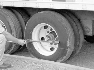 Alignment Procedures EXAMPLE D: Calculating front axle measured value: Suppose distance A was measured to be 420 1 /8 inches and distance B was measured to be 420 11 /16 inches.
