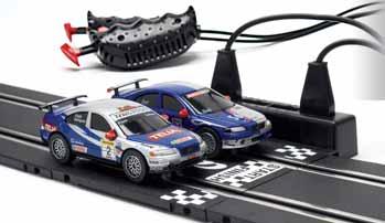 controllers and 18.37 ft. of racetrack. Scale 1:43. Made by Carrera.