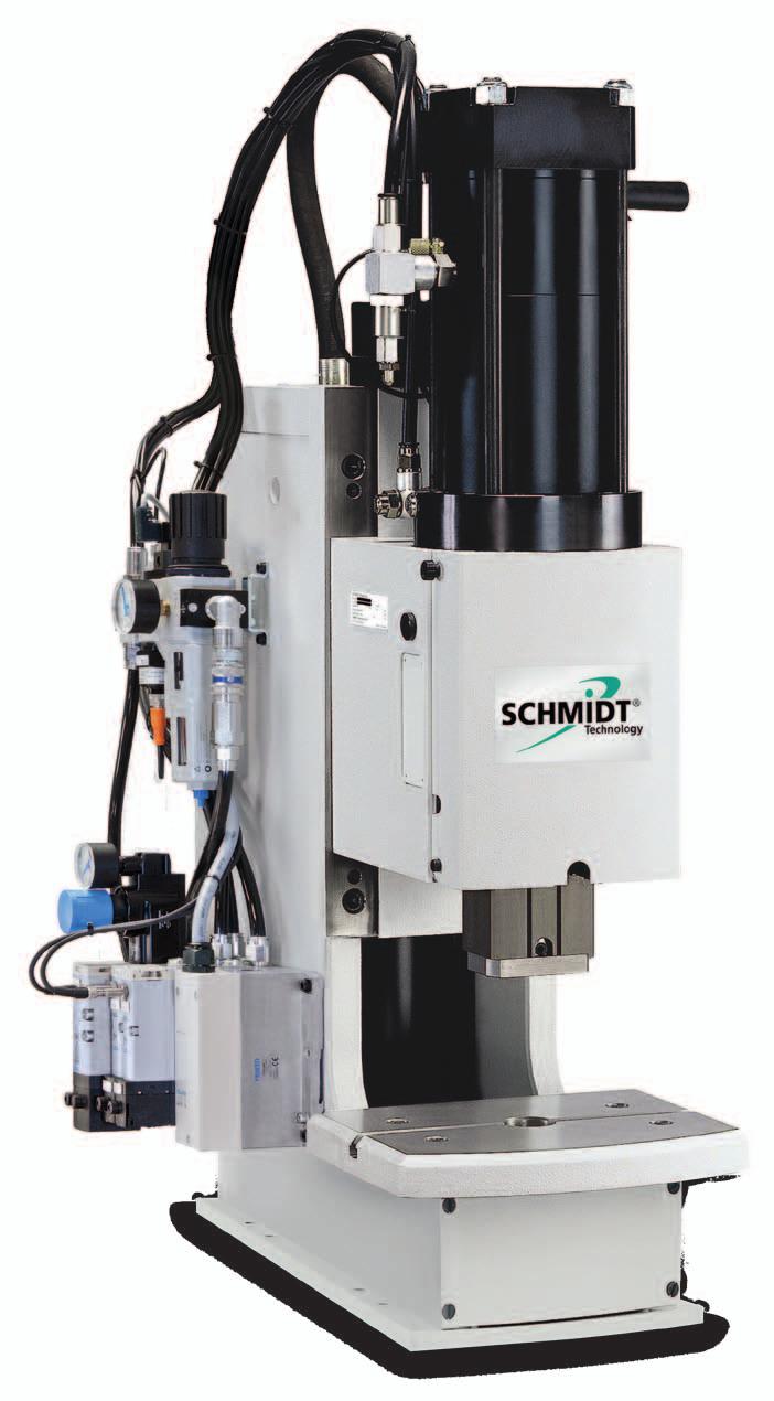 SCHMIDT HydroPneumaticPress System design 1 Cylinder unit Hydro pneumatic 2 Air throttle rapid approach stroke or speed control of the downstroke 2 1 Press head unit The working height