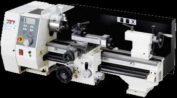 BD-8 Metal lathe Headstock is supported by tapered roller bearings Powerful brushless DC-motor Variable 100 2000 rpm speed range with